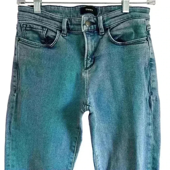 THEORY JEANS MEDIUM WASH SIZE 24 Straight Leg - Picture 6 of 10